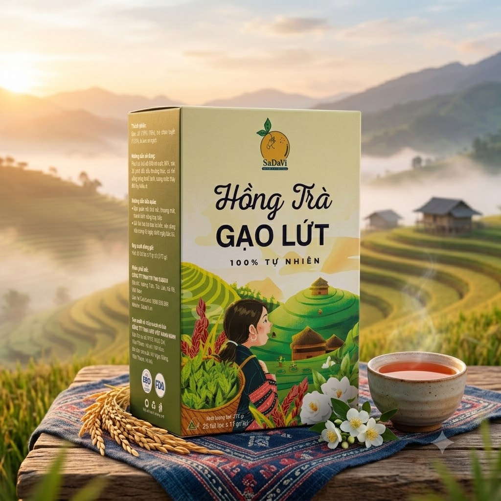Hồng Trà Gạo Lứt