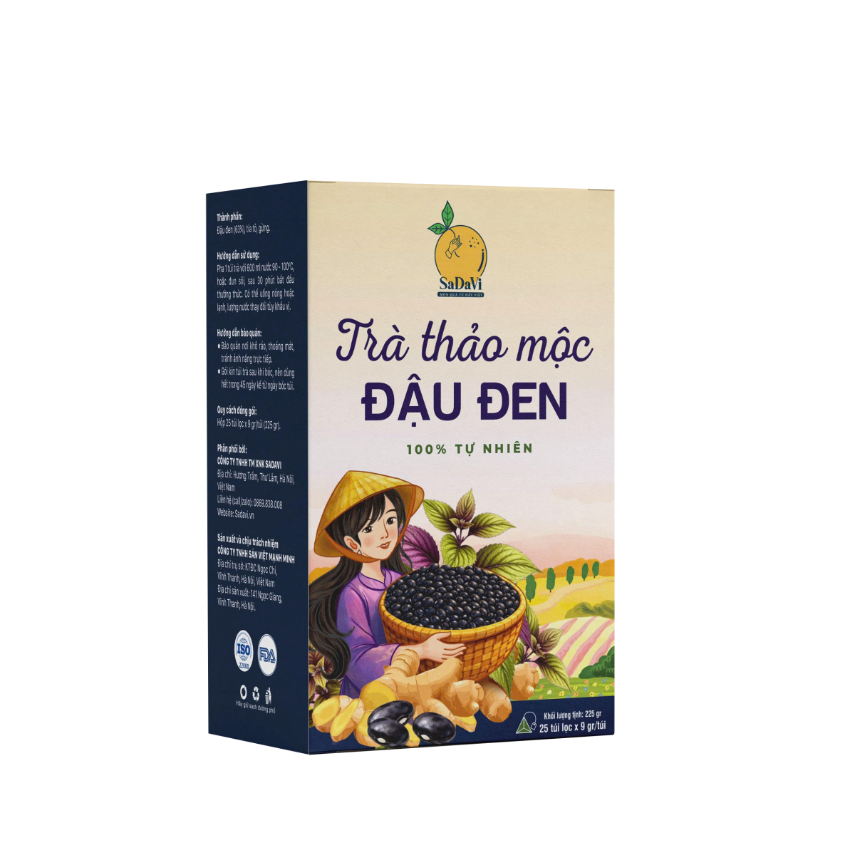 Trà Thảo Mộc Đậu Đen